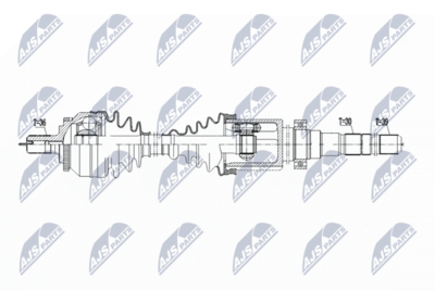 Drive Shaft NTY NPW-VV-147
