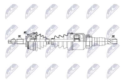 Drive Shaft NTY NPW-VV-150
