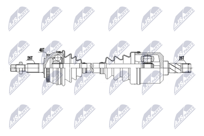 Drive Shaft NTY NPW-VV-151