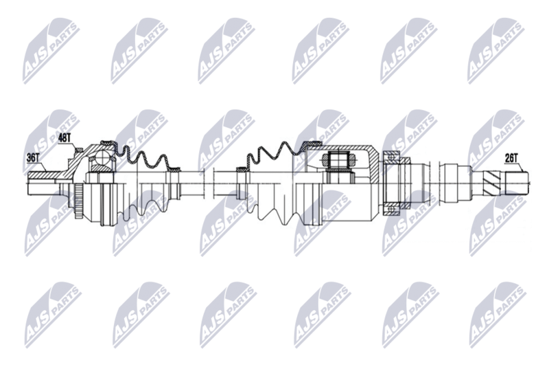 NTY NPW-VV-152 Drive Shaft