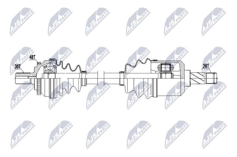 NTY NPW-VV-153 Drive Shaft