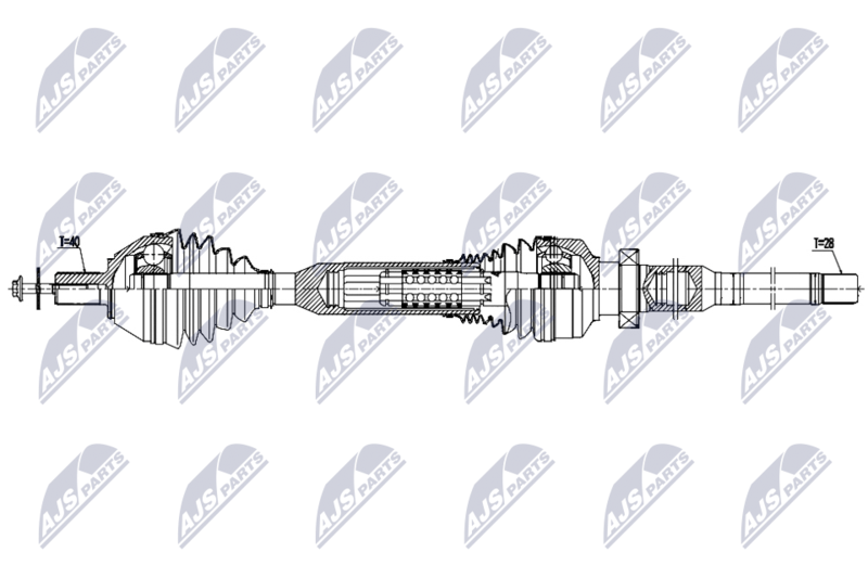 NTY NPW-VV-154 Drive Shaft