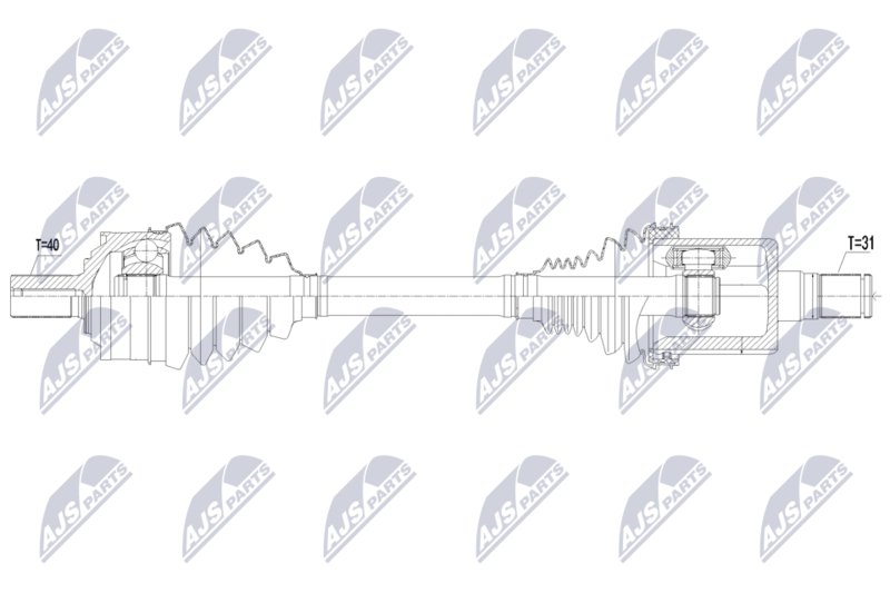 NTY NPW-VV-156 Drive Shaft