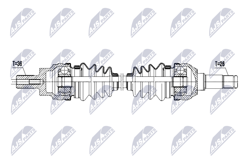 NTY NPW-VV-157 Drive Shaft