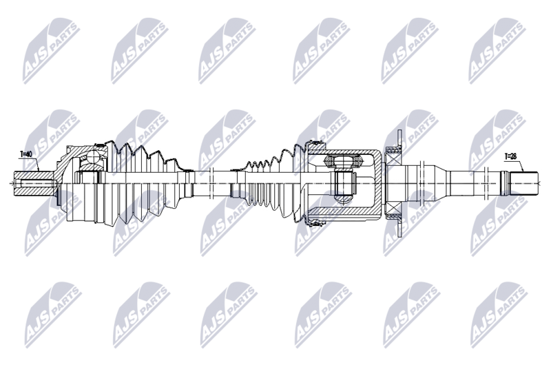 NTY NPW-VV-159 Drive Shaft
