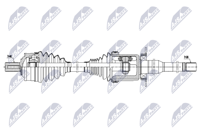 Drive Shaft NTY NPW-VV-159