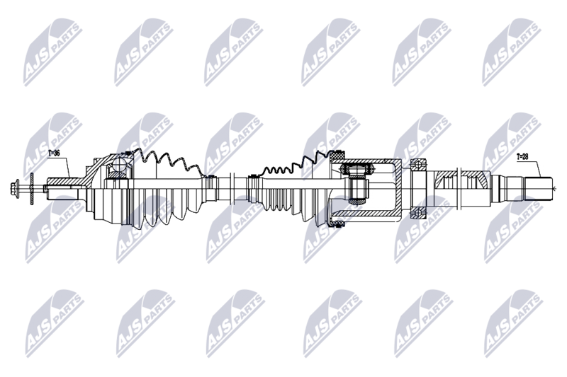 NTY NPW-VV-161 Drive Shaft