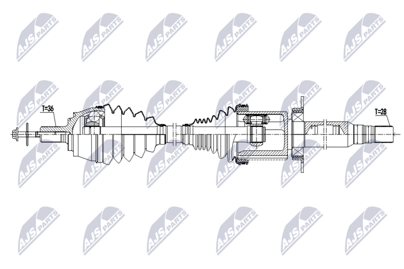 NTY NPW-VV-167 Drive Shaft
