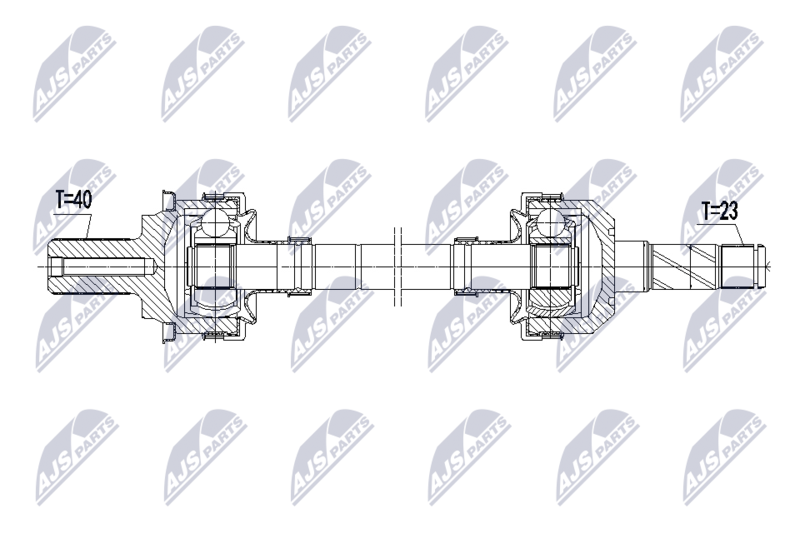 NTY NPW-VV-168 Drive Shaft