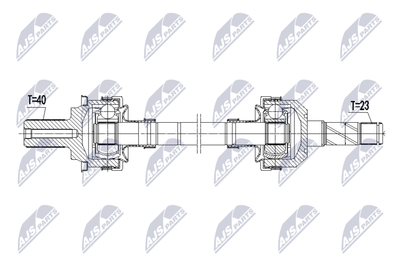 Drive Shaft NTY NPW-VV-168