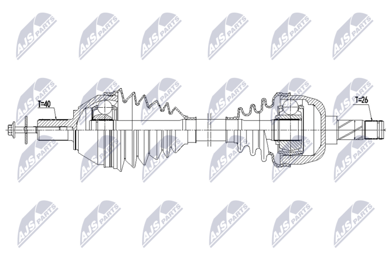 NTY NPW-VV-169 Drive Shaft