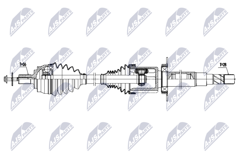 NTY NPW-VV-171 Drive Shaft