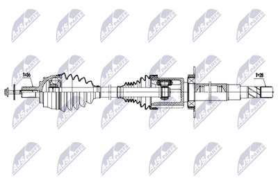 Drive Shaft NTY NPW-VV-171
