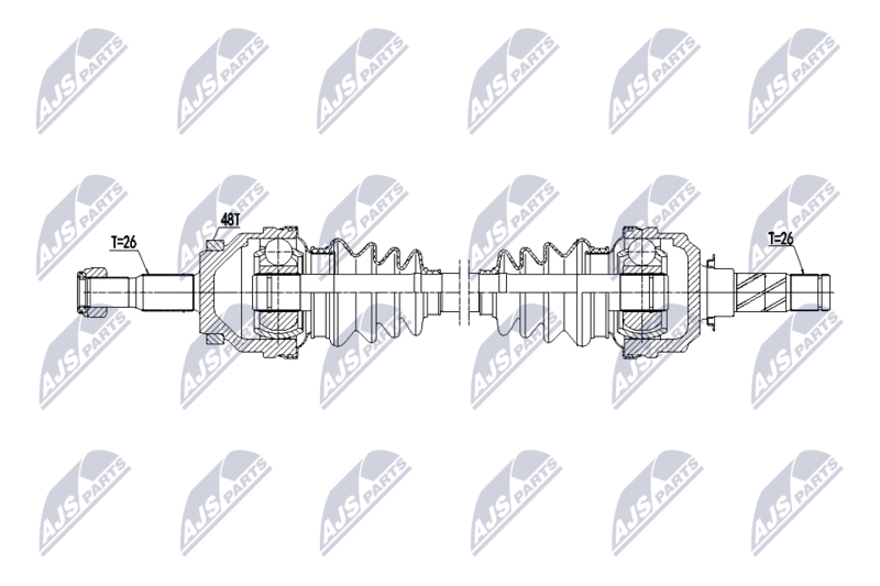 NTY NPW-VV-173 Drive Shaft