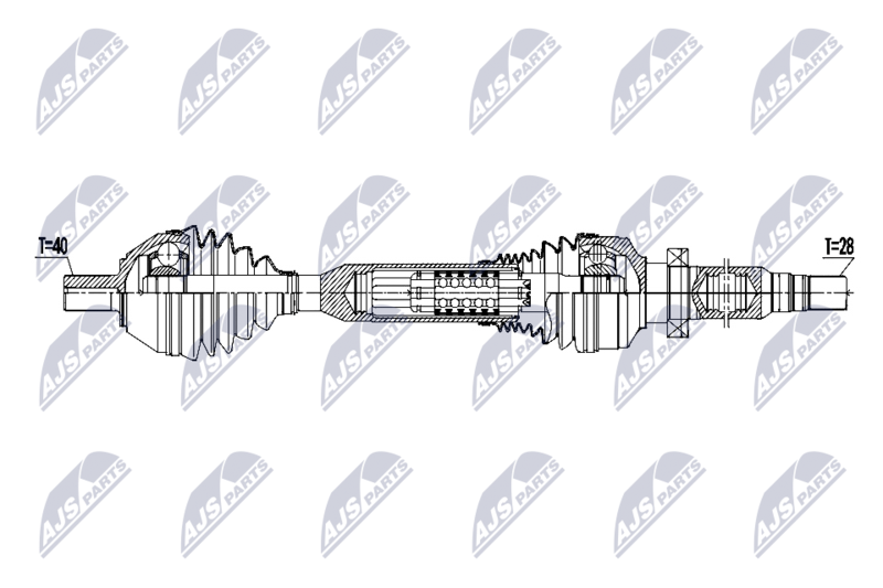 NTY NPW-VV-174 Drive Shaft