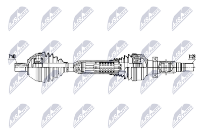 Drive Shaft NTY NPW-VV-174