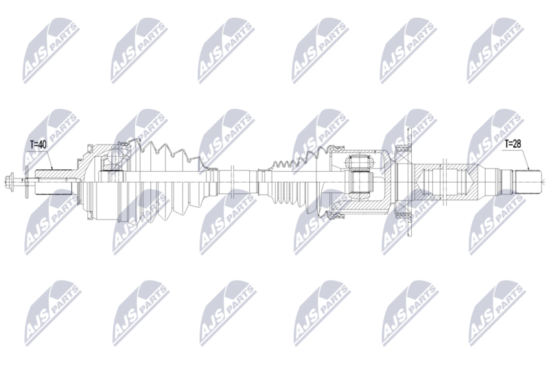 NTY NPW-VV-175 Drive Shaft