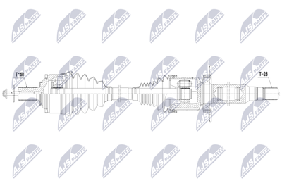 Drive Shaft NTY NPW-VV-175