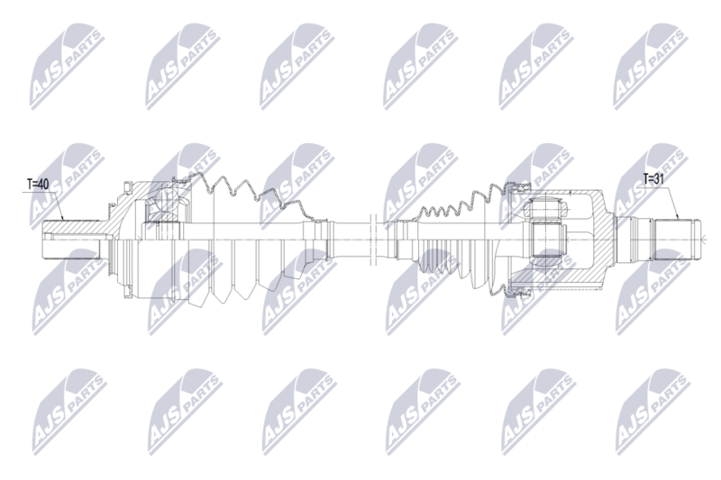 NTY NPW-VV-176 Drive Shaft