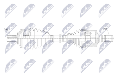 Drive Shaft NTY NPW-VV-176