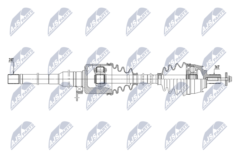 NTY NPW-VV-178 Drive Shaft