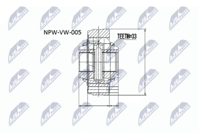 Joint Kit, drive shaft NTY NPW-VW-005