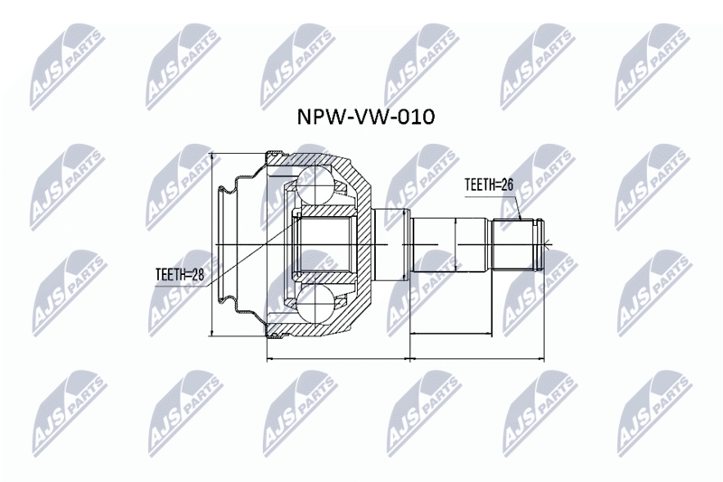 NTY NPW-VW-010 Joint Kit, drive shaft