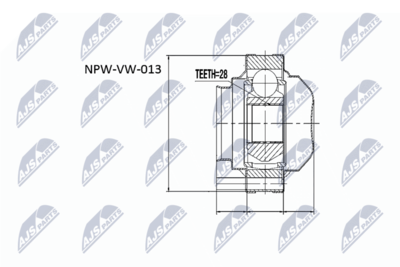 Joint Kit, drive shaft NTY NPW-VW-013