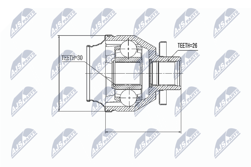 NTY NPW-VW-014 Joint Kit, drive shaft