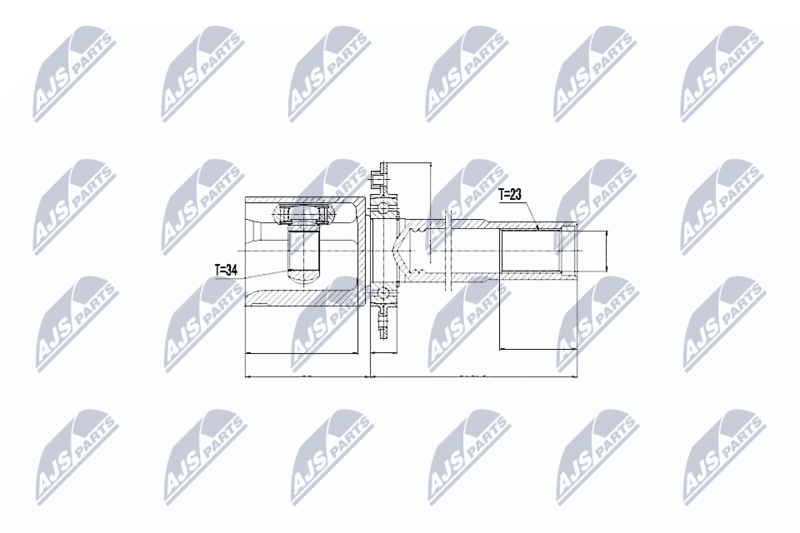 NTY NPW-VW-026 Joint Kit, drive shaft