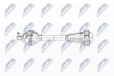 Drive Shaft NTY NPW-VW-032