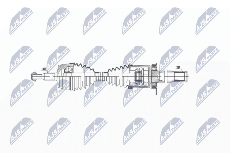 NTY NPW-VW-035 Drive Shaft