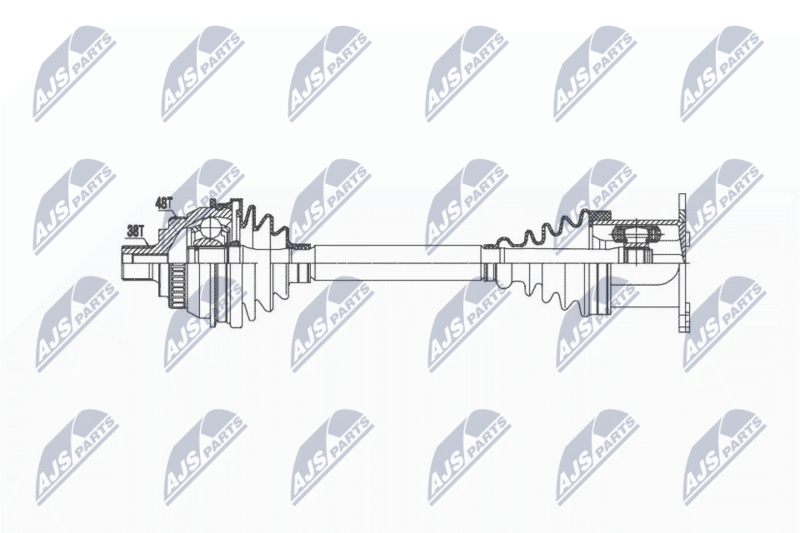 NTY NPW-VW-036 Drive Shaft