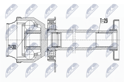 Joint Kit, drive shaft NTY NPW-VW-044