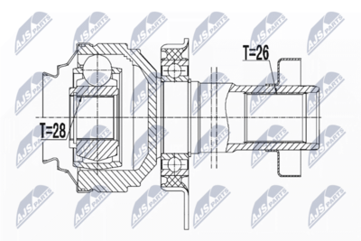 Joint Kit, drive shaft NTY NPW-VW-051