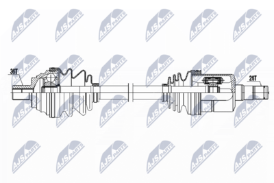 Drive Shaft NTY NPW-VW-052
