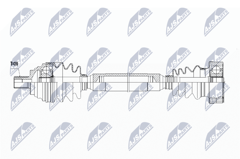 NTY NPW-VW-058 Drive Shaft