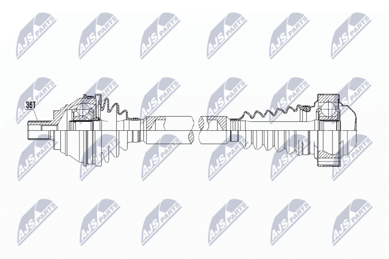 NTY NPW-VW-060 Drive Shaft