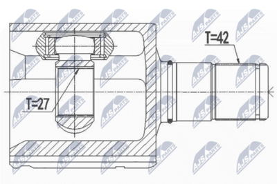 Joint Kit, drive shaft NTY NPW-VW-062