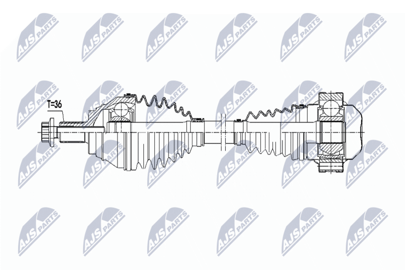 NTY NPW-VW-063 Drive Shaft