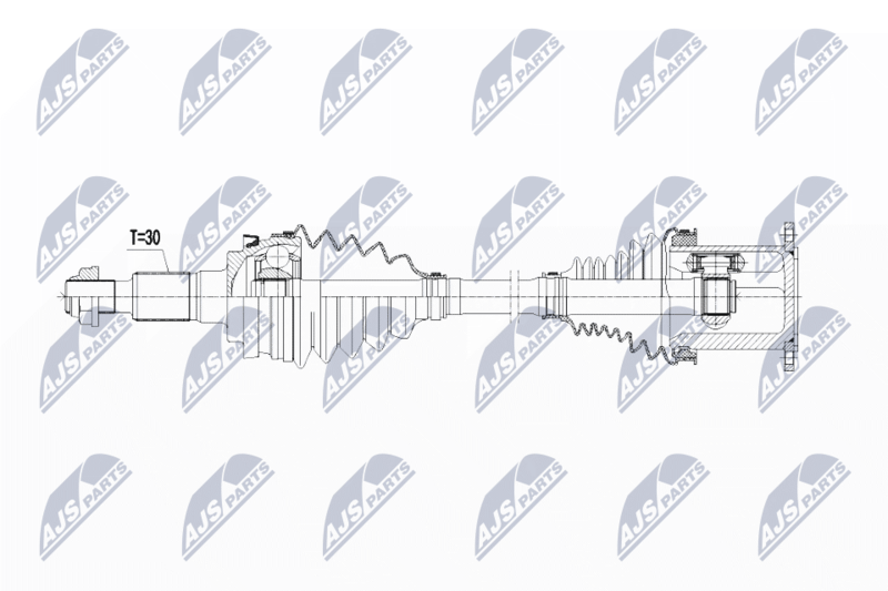 NTY NPW-VW-065 Drive Shaft