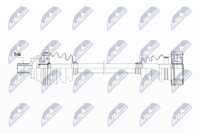 Drive Shaft NTY NPW-VW-067