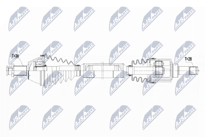 NTY NPW-VW-071 Drive Shaft