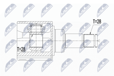 Joint Kit, drive shaft NTY NPW-VW-072