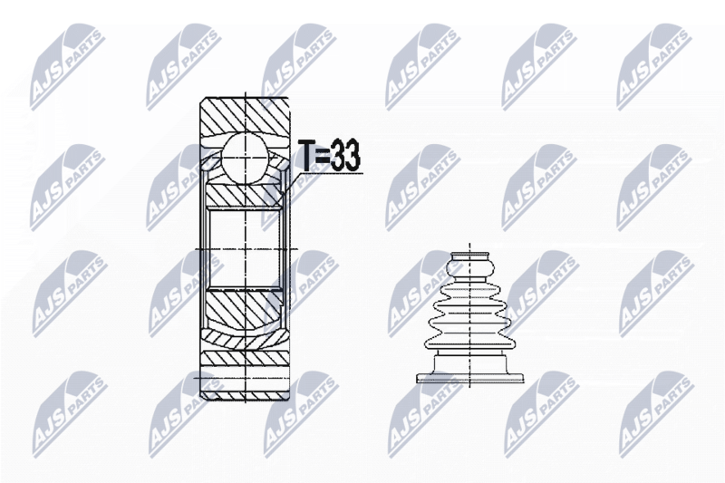 NTY NPW-VW-074 Joint Kit, drive shaft
