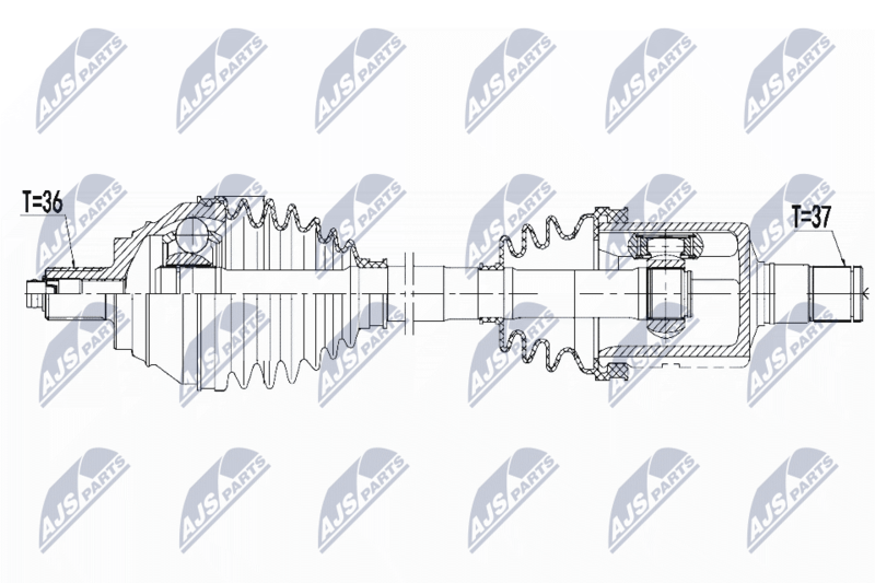 NTY NPW-VW-081 Drive Shaft