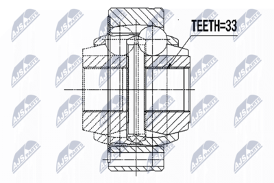 Joint Kit, drive shaft NTY NPW-VW-088