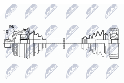 Drive Shaft NTY NPW-VW-091