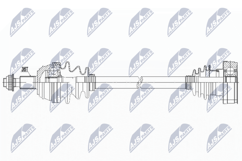 NTY NPW-VW-097 Drive Shaft