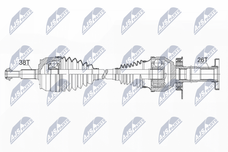 NTY NPW-VW-103 Drive Shaft